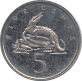 1973 JAMAICA FIVE CENTS - WORLD COINS - Cambridgeshire Coins