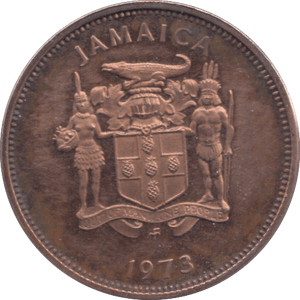 1973 JAMAICA ONE CENT - WORLD COINS - Cambridgeshire Coins