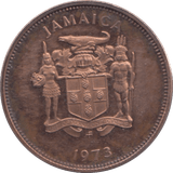 1973 JAMAICA ONE CENT - WORLD COINS - Cambridgeshire Coins