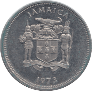 1973 JAMAICA TEN CENTS - WORLD COINS - Cambridgeshire Coins