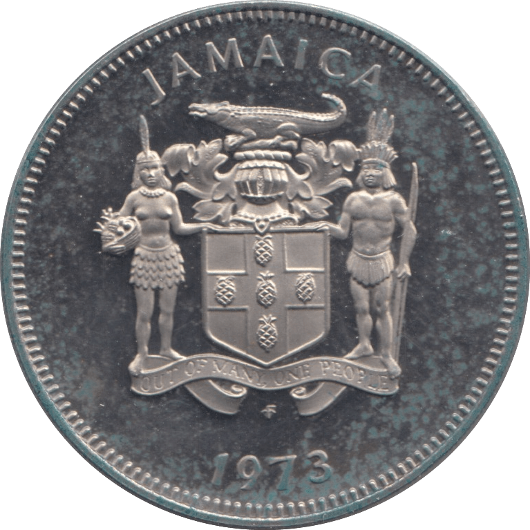 1973 JAMAICA TWENTY FIVE CENTS ( PROOF ) - WORLD COINS - Cambridgeshire Coins