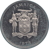 1973 JAMAICA TWENTY FIVE CENTS ( PROOF ) - WORLD COINS - Cambridgeshire Coins