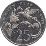 1973 JAMAICA TWENTY FIVE CENTS ( PROOF ) - WORLD COINS - Cambridgeshire Coins