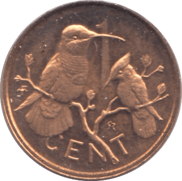 1973 ONE CENT BRITISH VIRGIN ISLANDS (PROOF) - SILVER WORLD COINS - Cambridgeshire Coins