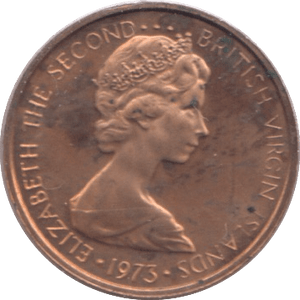 1973 ONE CENT BRITISH VIRGIN ISLANDS - WORLD COINS - Cambridgeshire Coins