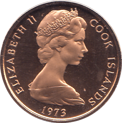 1973 ONE CENT COOK ISLANDS ( PROOF ) - WORLD COINS - Cambridgeshire Coins
