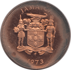 1973 ONE CENT JAMAICA ( PROOF ) - WORLD COINS - Cambridgeshire Coins
