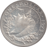 1973 ONE DOLLAR BAHAMA ISLANDS - SILVER WORLD COINS - Cambridgeshire Coins