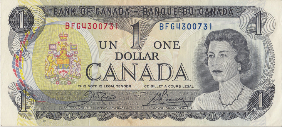 1973 ONE DOLLAR BANKNOTE CANADA REF 959 - WORLD BANKNOTES - Cambridgeshire Coins