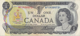 1973 ONE DOLLAR BANKNOTE CANADA REF 959 - WORLD BANKNOTES - Cambridgeshire Coins