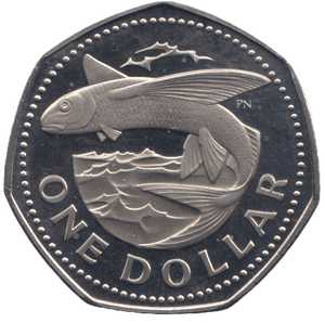 1973 ONE DOLLAR BARBADOS - WORLD COINS - Cambridgeshire Coins