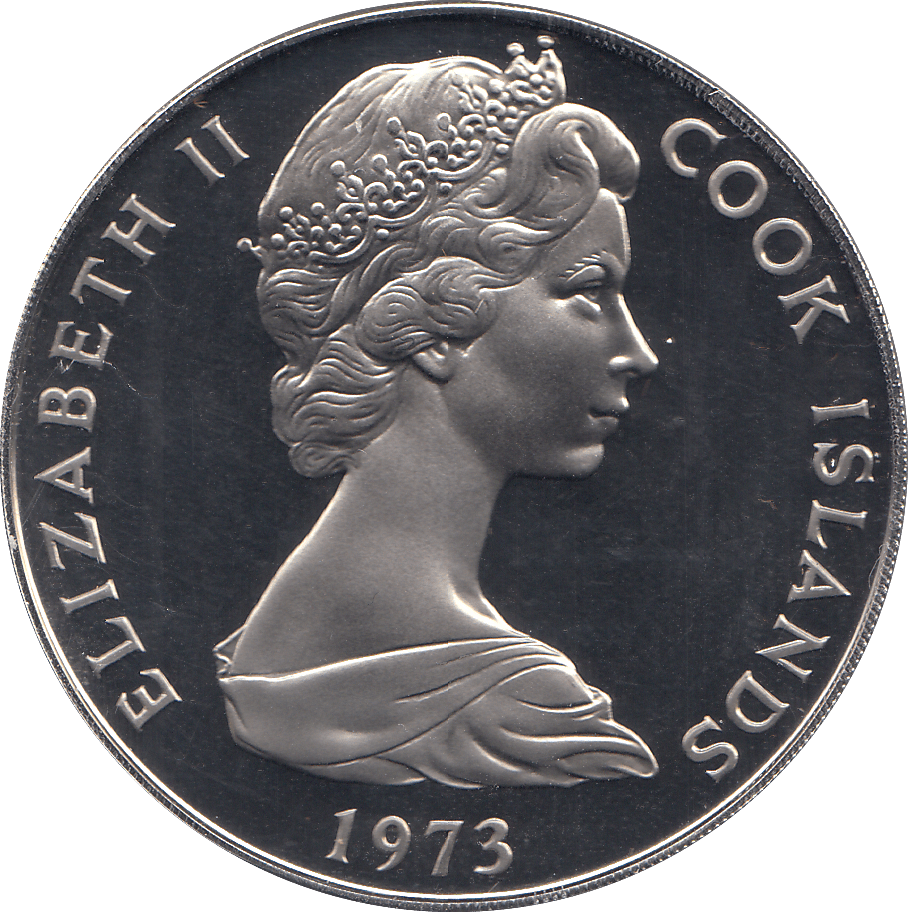 1973 ONE DOLLAR COOK ISLANDS ( PROOF ) - WORLD COINS - Cambridgeshire Coins