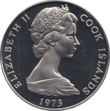 1973 ONE DOLLAR COOK ISLANDS ( PROOF ) - WORLD COINS - Cambridgeshire Coins