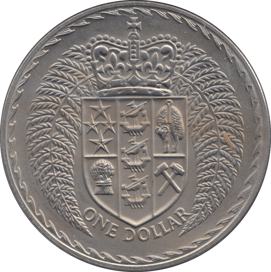 1973 ONE DOLLAR NEW ZEALAND - WORLD COINS - Cambridgeshire Coins