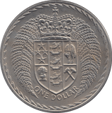 1973 ONE DOLLAR NEW ZEALAND - WORLD COINS - Cambridgeshire Coins