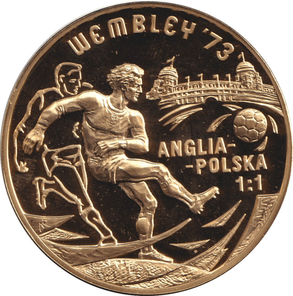 1973 POLISH FOOTBALL MEDAL - WORLD CUP QUALIFIERS - MEDALS & MEDALLIONS - Cambridgeshire Coins