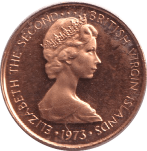 1973 PROOF 1 CENTS VIRGIN ISLANDS - WORLD COINS - Cambridgeshire Coins