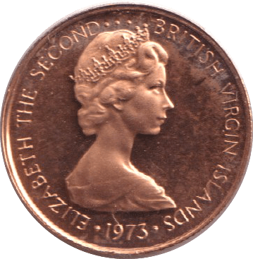 1973 PROOF 1 CENTS VIRGIN ISLANDS - WORLD COINS - Cambridgeshire Coins