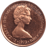 1973 PROOF 1 CENTS VIRGIN ISLANDS - WORLD COINS - Cambridgeshire Coins
