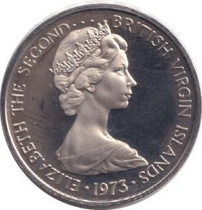 1973 PROOF 5 CENTS VIRGIN ISLANDS - WORLD COINS - Cambridgeshire Coins
