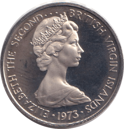 1973 PROOF 5 CENTS VIRGIN ISLANDS - WORLD COINS - Cambridgeshire Coins