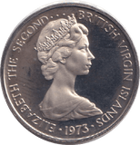 1973 PROOF 5 CENTS VIRGIN ISLANDS - WORLD COINS - Cambridgeshire Coins