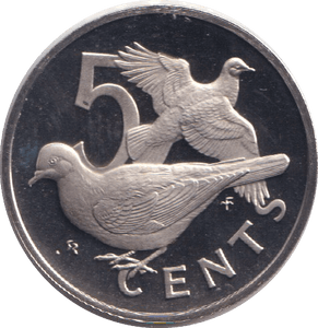 1973 PROOF 5 CENTS VIRGIN ISLANDS - WORLD COINS - Cambridgeshire Coins