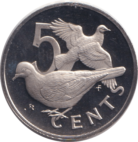 1973 PROOF 5 CENTS VIRGIN ISLANDS - WORLD COINS - Cambridgeshire Coins