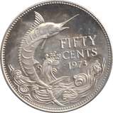 1973 PROOF FIFTY CENTS BAHAMA ISLANDS - WORLD COINS - Cambridgeshire Coins