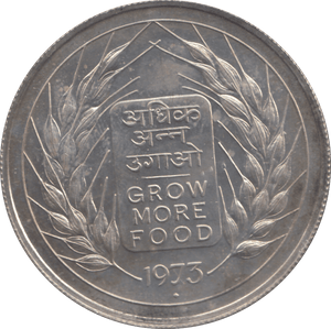 1973 SILVER 10 RUPEES INDIA - WORLD COINS - Cambridgeshire Coins
