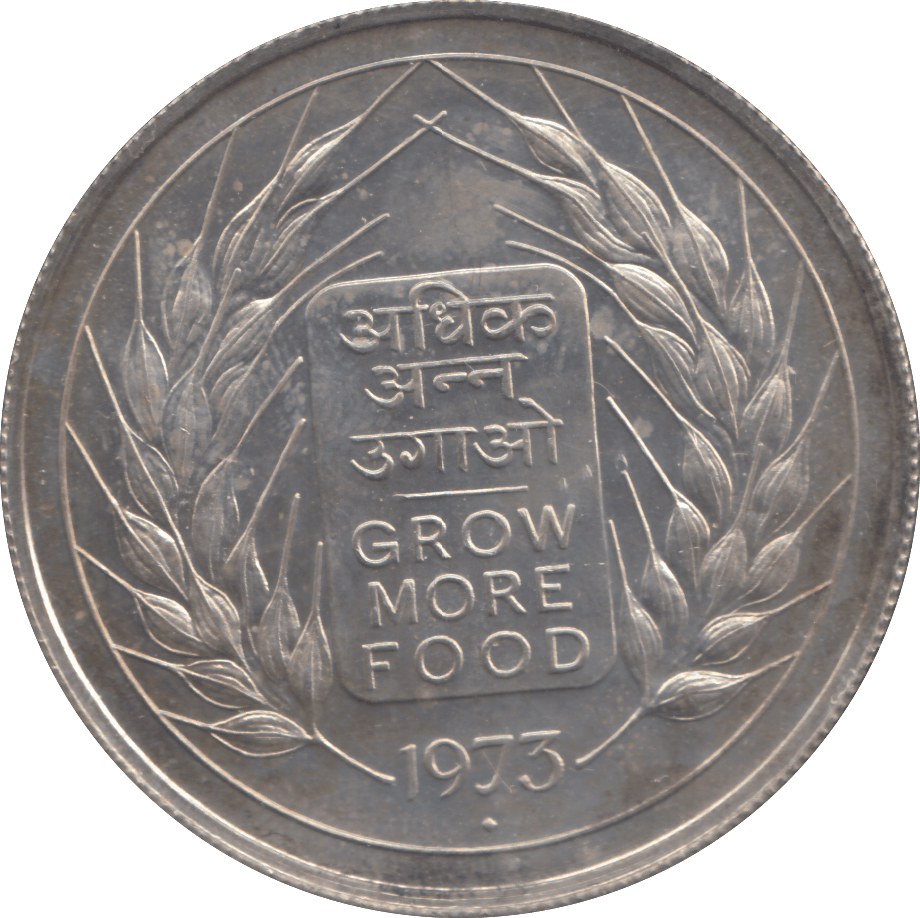 1973 SILVER 10 RUPEES INDIA - WORLD COINS - Cambridgeshire Coins
