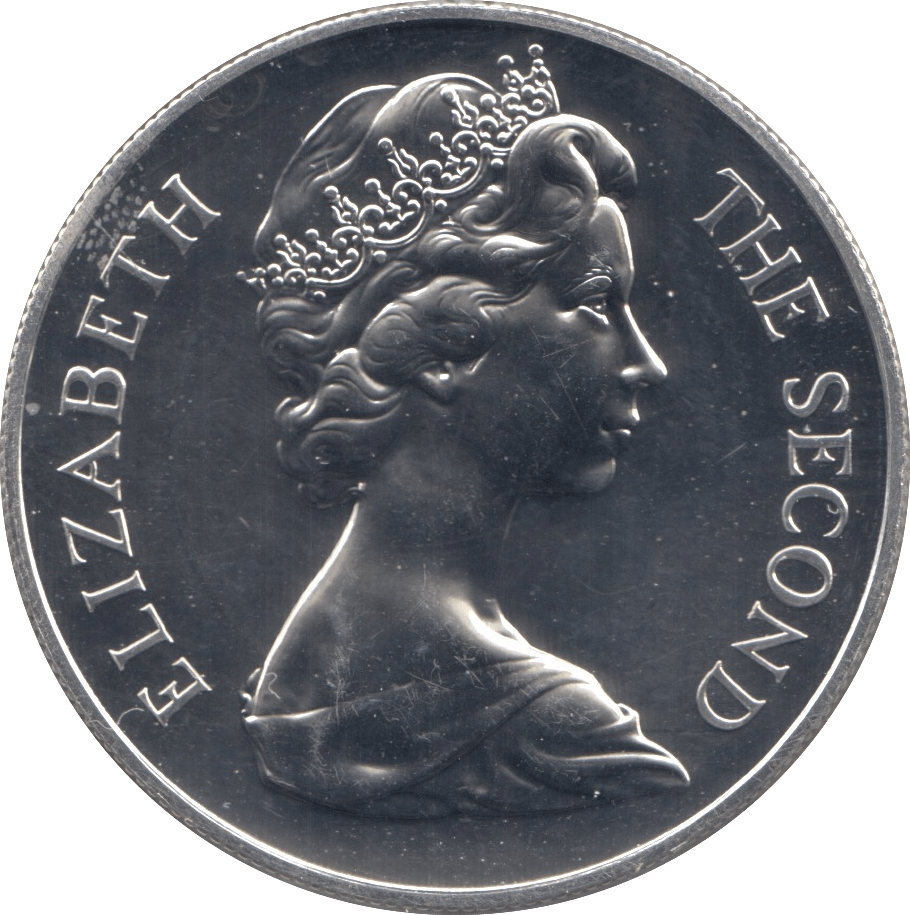 1973 SILVER 25 PENCE ST. HELENA CROWN - SILVER WORLD COINS - Cambridgeshire Coins