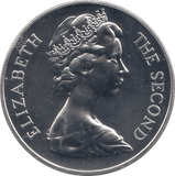 1973 SILVER 25 PENCE ST. HELENA CROWN - SILVER WORLD COINS - Cambridgeshire Coins