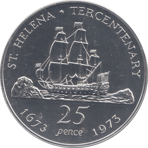 1973 SILVER 25 PENCE - SILVER WORLD COINS - Cambridgeshire Coins