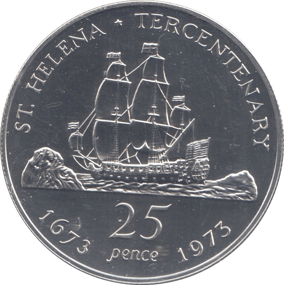 1973 SILVER 25 PENCE - SILVER WORLD COINS - Cambridgeshire Coins