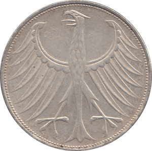 1973 SILVER GERMANY 5 MARKS - WORLD COINS - Cambridgeshire Coins