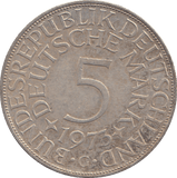 1973 SILVER GERMANY 5 MARKS - WORLD COINS - Cambridgeshire Coins