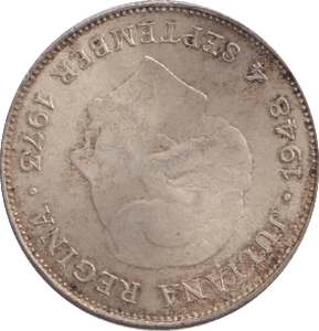 1973 SILVER NETHERLANDS 10 GULDEN - SILVER WORLD COINS - Cambridgeshire Coins