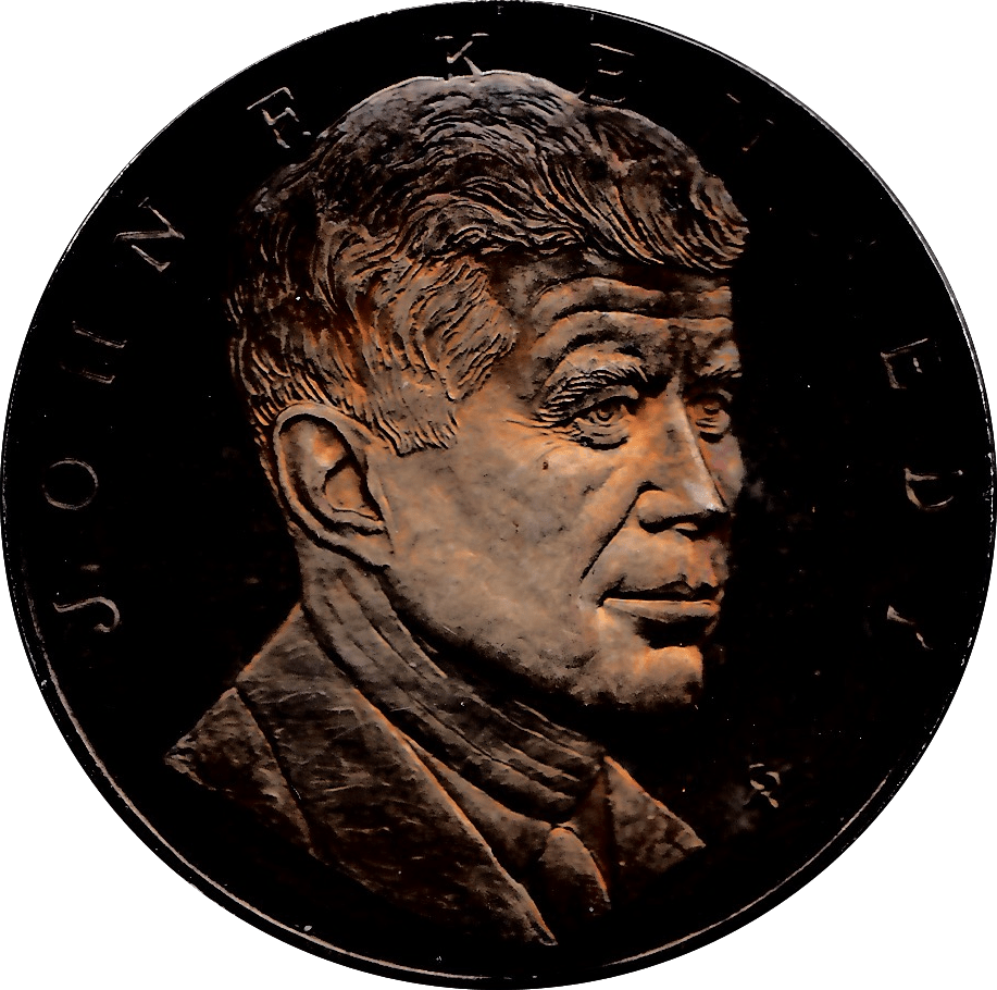 1973 SILVER PROOF JOHN F KENNEDY COMMEMORATIVE MEDALLION - SILVER WORLD COINS - Cambridgeshire Coins