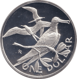 1973 SILVER PROOF ONE DOLLAR BRITISH VIRGIN ISLANDS - SILVER WORLD COINS - Cambridgeshire Coins