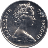 1973 SILVER TWENTY FIVE PENCE ST HELENA TERCENTENARY - SILVER WORLD COINS - Cambridgeshire Coins
