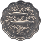 1973 TEN CENTS BAHAMAS ( PROOF ) - WORLD COINS - Cambridgeshire Coins