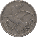 1973 TEN CENTS BARBADOS - WORLD COINS - Cambridgeshire Coins