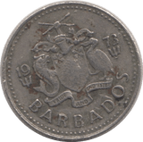 1973 TEN CENTS BARBADOS - WORLD COINS - Cambridgeshire Coins