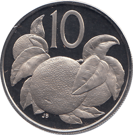 1973 TEN CENTS COOK ISLANDS ( PROOF ) - WORLD COINS - Cambridgeshire Coins