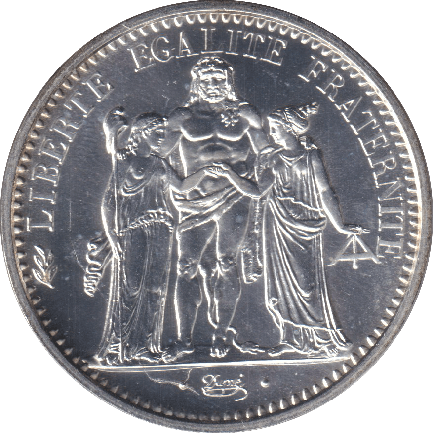 1973 TEN FRANCS SILVER PROOF FRANCE - SILVER WORLD COINS - Cambridgeshire Coins