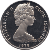 1973 TWENTY CENTS COOK ISLANDS ( PROOF ) - WORLD COINS - Cambridgeshire Coins