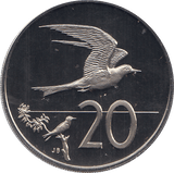 1973 TWENTY CENTS COOK ISLANDS ( PROOF ) - WORLD COINS - Cambridgeshire Coins