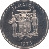 1973 TWENTY FIVE CENTS JAMAICA - WORLD COINS - Cambridgeshire Coins