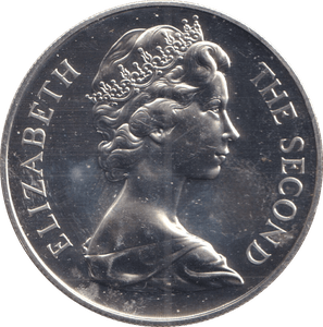 1973 TWENTY FIVE PENCE ST. HELENA TERCENTENARY - SILVER WORLD COINS - Cambridgeshire Coins